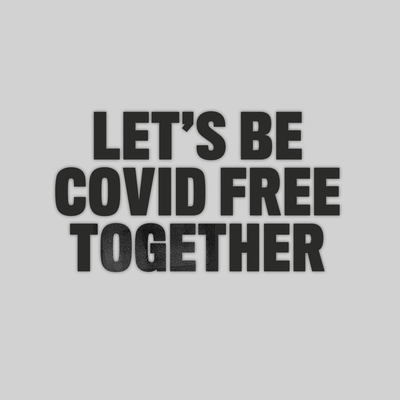 Let's Be Covid 19 Free Together Stay Home Social Distance Take responsibility T-Shirt - Kuzi Tees