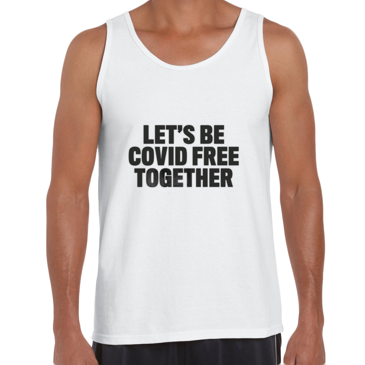 Let's Be Covid 19 Free Together Stay Home Social Distance Take responsibility T-Shirt - Kuzi Tees