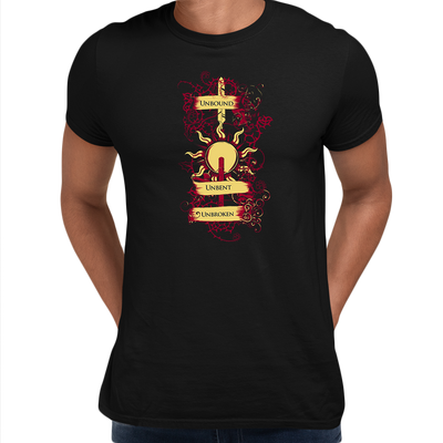 Pop Culture Game of Thrones - Unbound Unbent Unbroken T-shirt For Jon Snow - Kuzi Tees