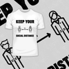 Corona 19 Keep Your 1m Social Distance Stay Home T-Shirt - Kuzi Tees