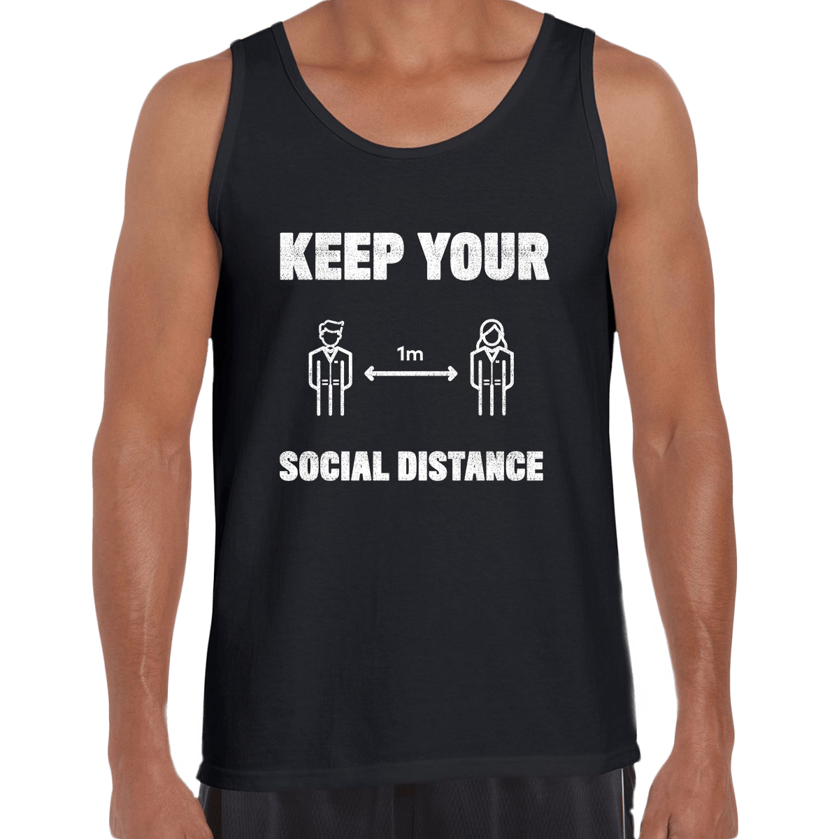 Corona 19 Keep Your 1m Social Distance Stay Home T-Shirt - Kuzi Tees