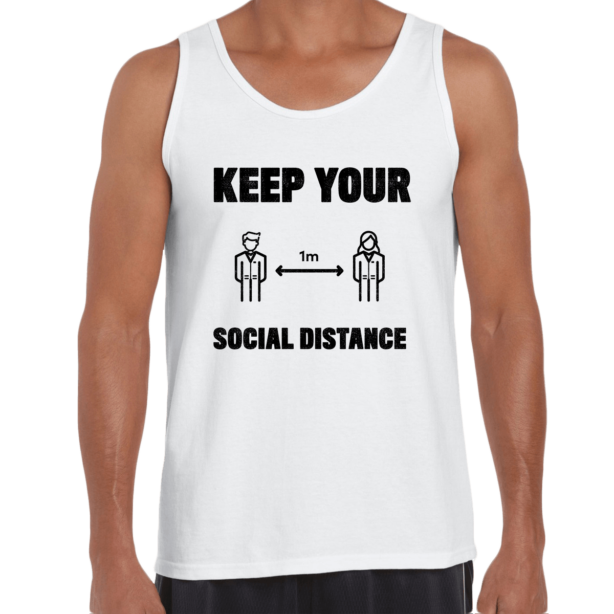 Corona 19 Keep Your 1m Social Distance Stay Home T-Shirt - Kuzi Tees