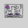 DJ 1988 Talking Heads Abstract Pop Art Heart Kids T-Shirt - Kuzi Tees