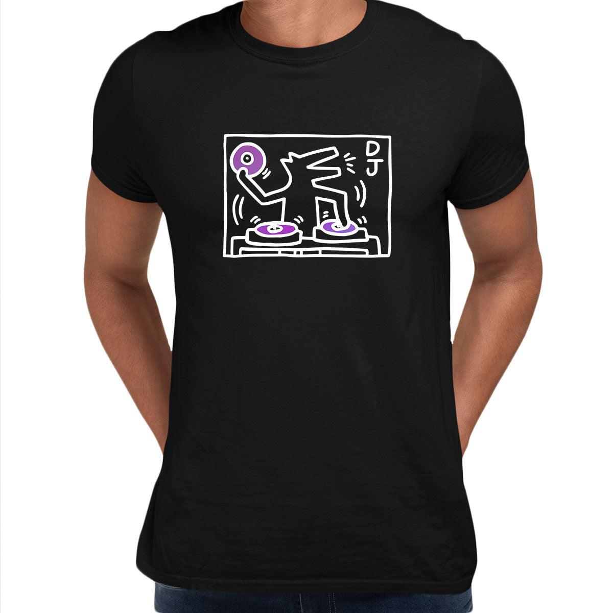 DJ 1988 Talking Heads Abstract Pop Art Heart Unisex T-Shirt - Kuzi Tees