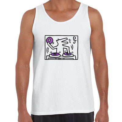 DJ 1988 Talking Heads Abstract Pop Art Heart Unisex Tank Top - Kuzi Tees
