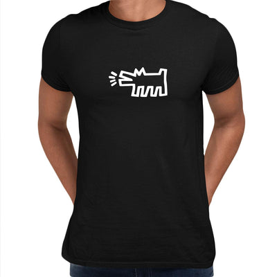 Barking Dog Talking Heads Abstract Pop Art Heart Unisex T-Shirt - Kuzi Tees