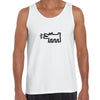 Barking Dog Talking Heads Abstract Pop Art Heart Unisex Tank Top - Kuzi Tees
