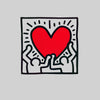 Love Music Talking Heads Abstract Pop Art Heart Unisex keith haring T-Shirt - Kuzi Tees