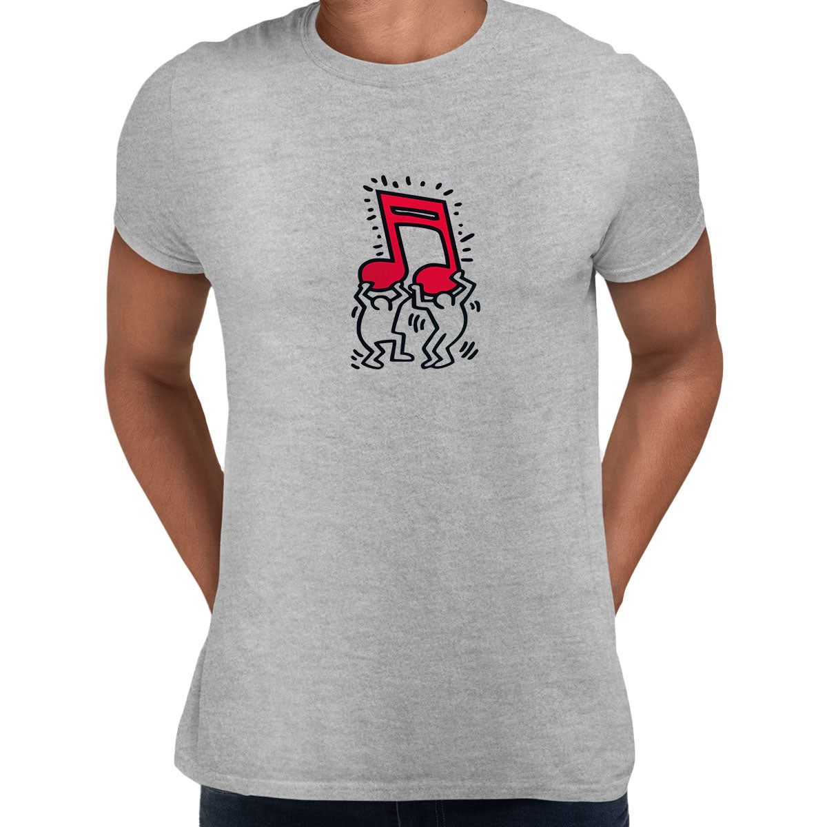 Music Talking keith haring Heads Abstract Pop Art Unisex T-Shirt - Kuzi Tees