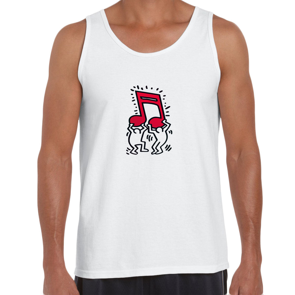 Music Talking Heads Abstract Pop Art Unisex Tank Top - Kuzi Tees