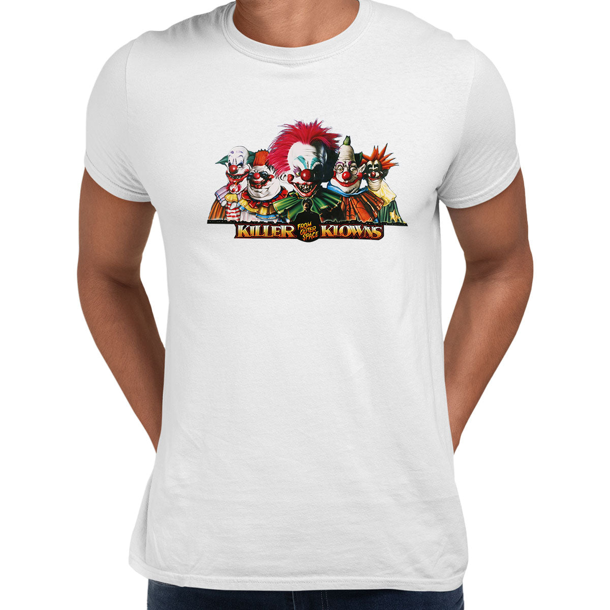 Killer Klowns Poster T-shirt Nostalgia 1988 Retro Unisex Movie - Kuzi Tees