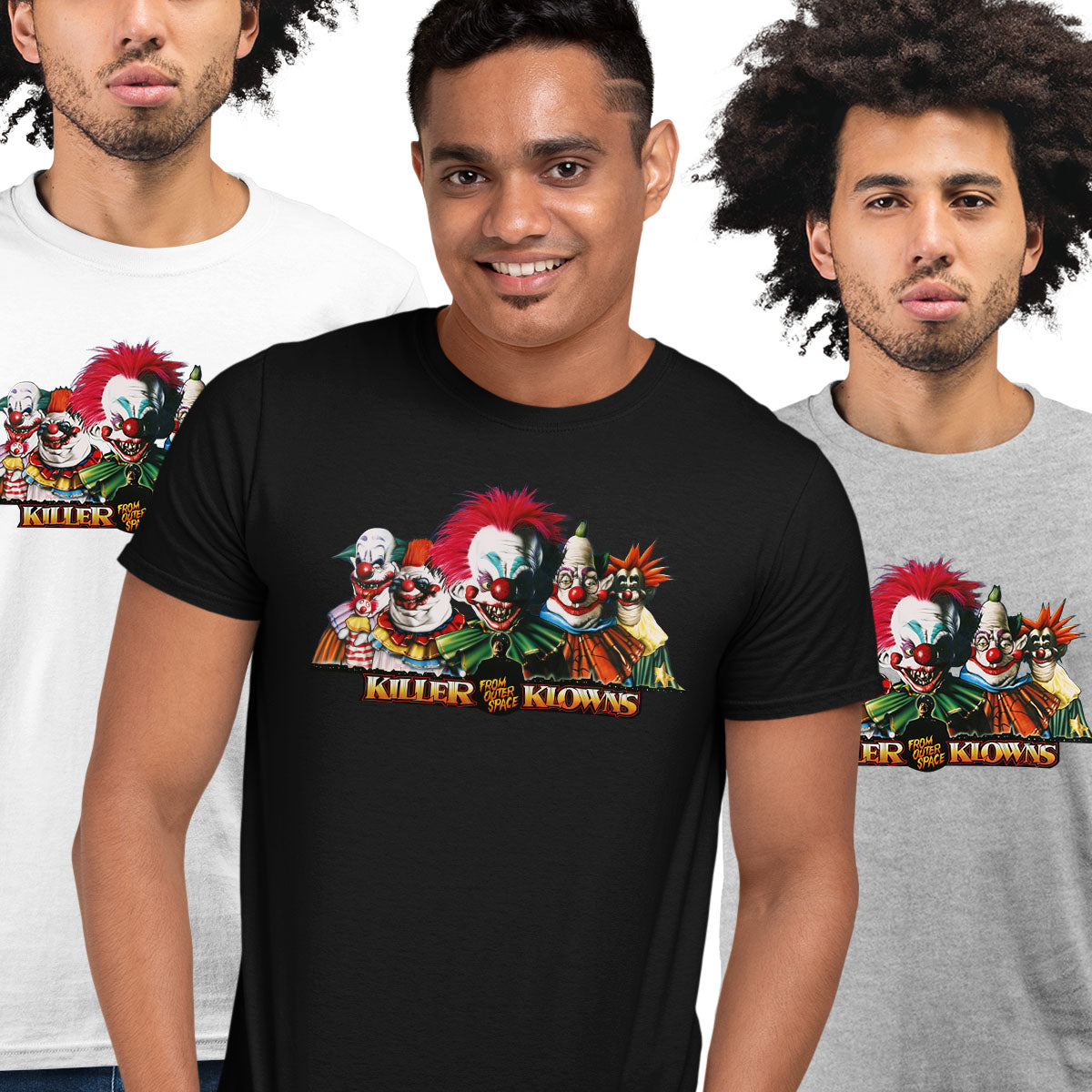 Killer Klowns Poster T-shirt Nostalgia 1988 Retro Unisex Movie - Kuzi Tees