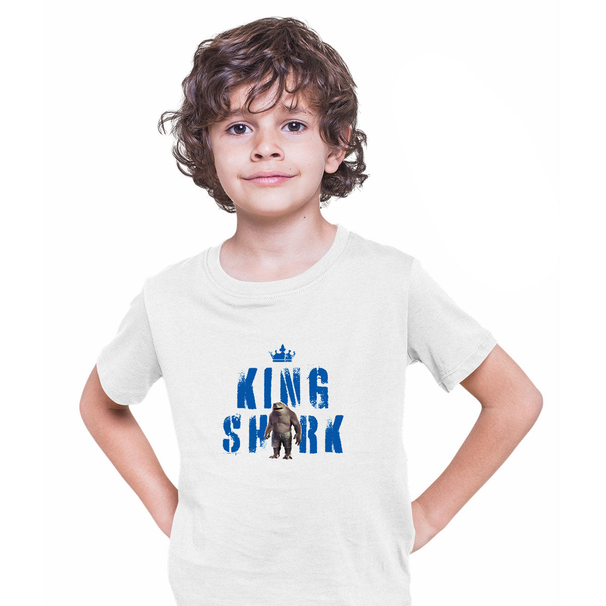 King Shark DC Funny Suicide Squad Typography Movie T-shirt for Kids - Kuzi Tees