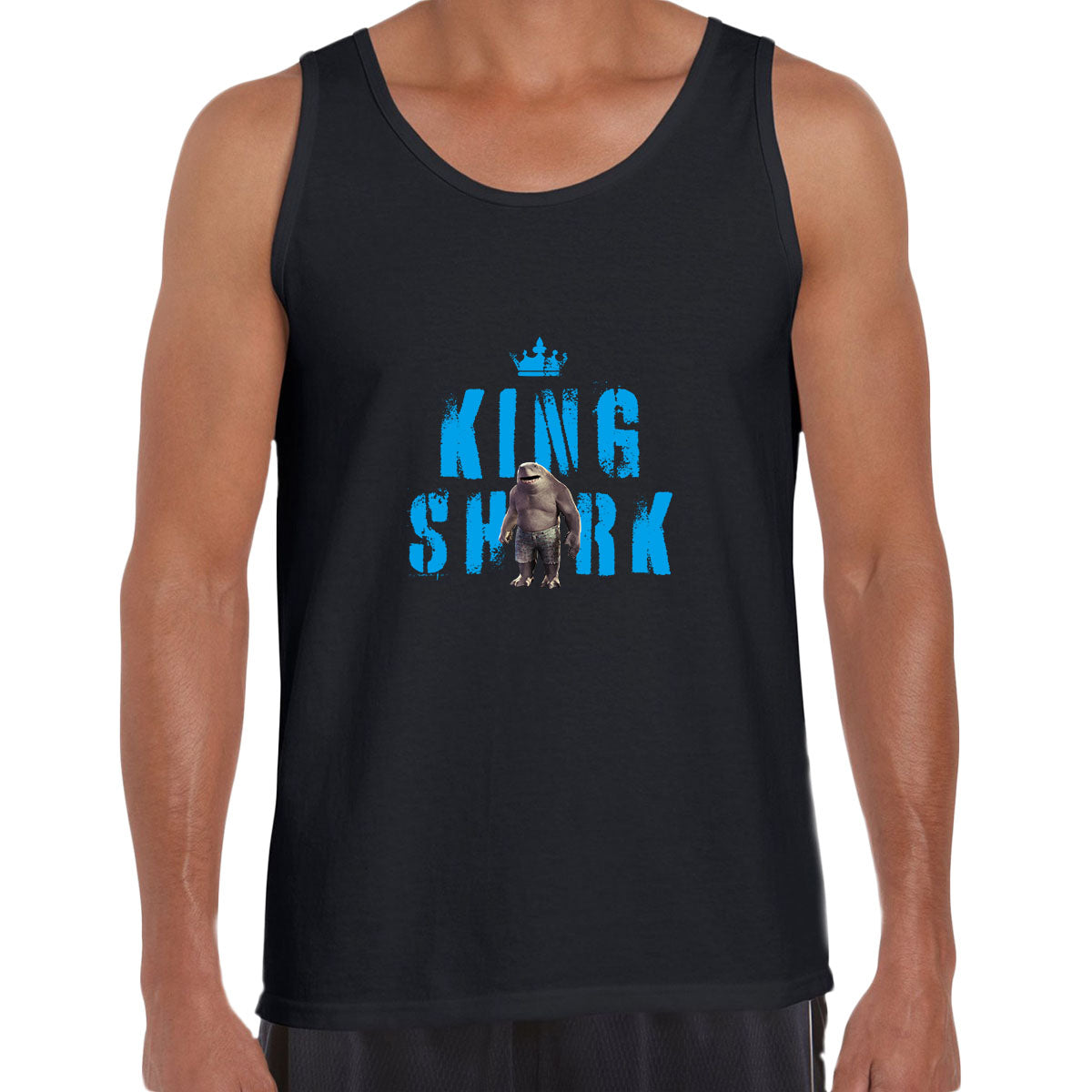 King Shark DC Funny Suicide Squad Typography Movie Unisex Tank Top - Kuzi Tees