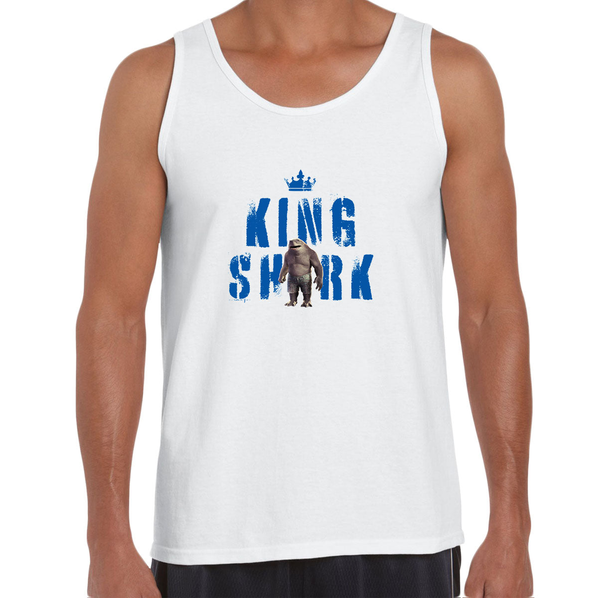 King Shark DC Funny Suicide Squad Typography Movie Unisex Tank Top - Kuzi Tees