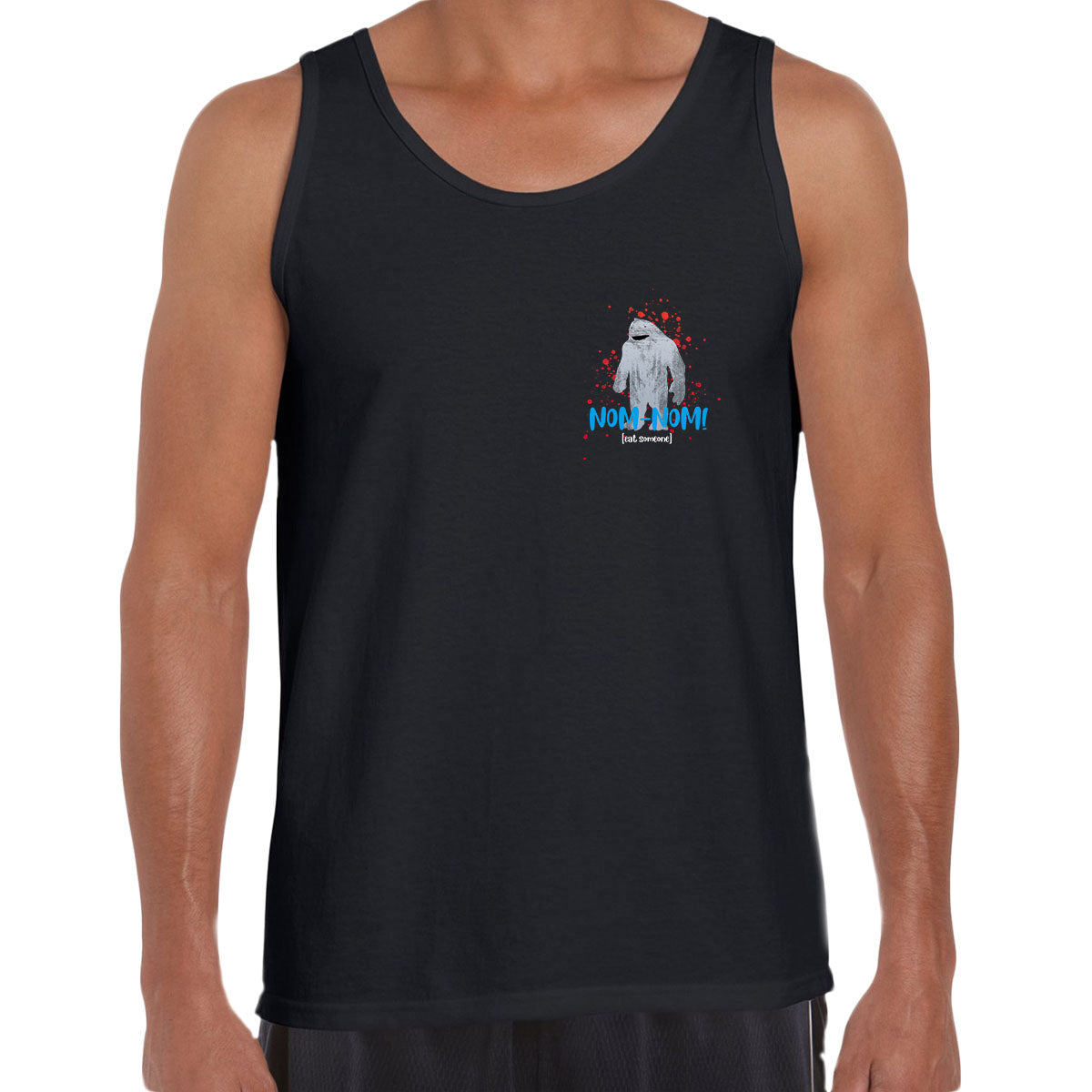 King Shark Pocket Size Num-Num Eat Someone Funny Suicide Squad Movie Unisex Tank Top - Kuzi Tees