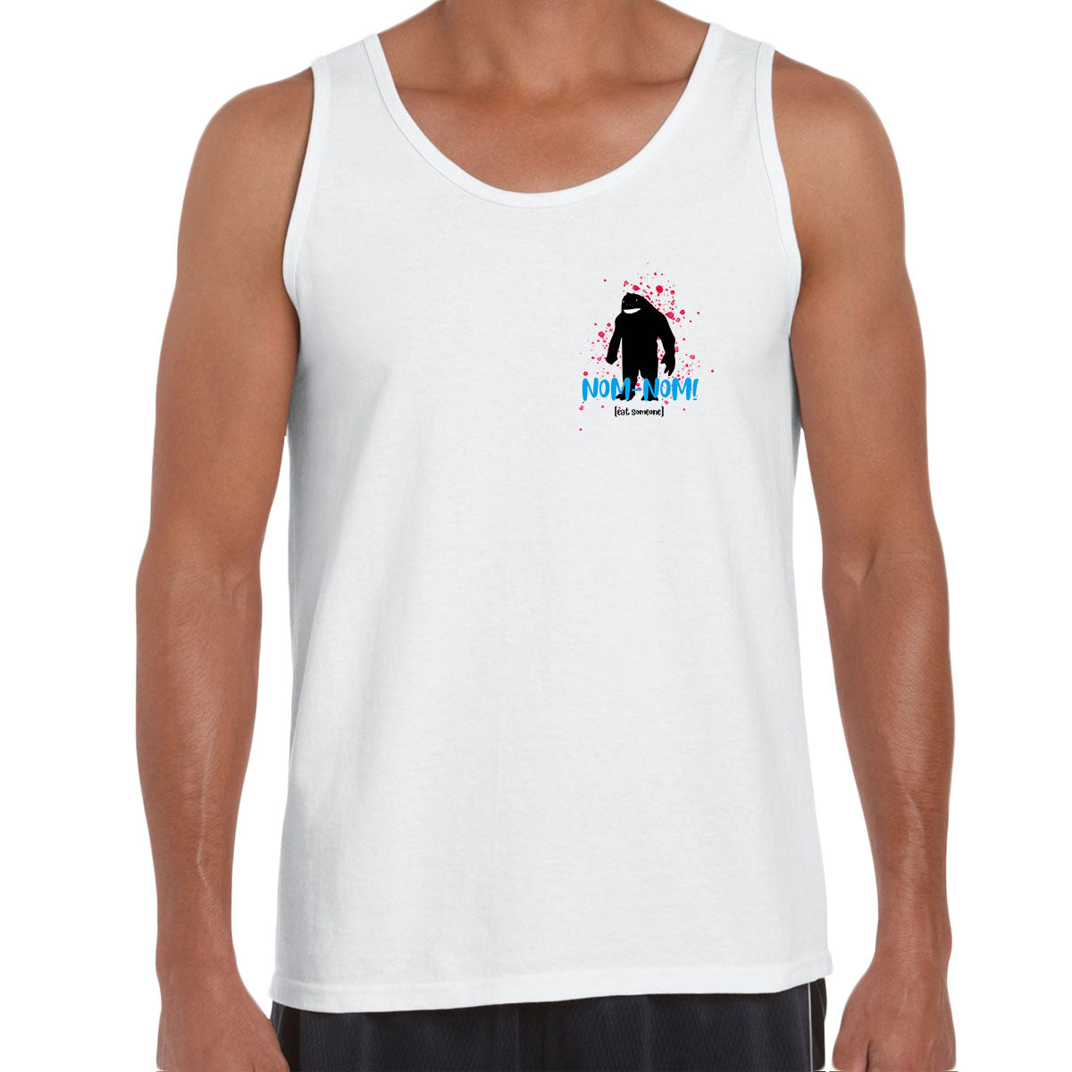 King Shark Pocket Size Num-Num Eat Someone Funny Suicide Squad Movie Unisex Tank Top - Kuzi Tees