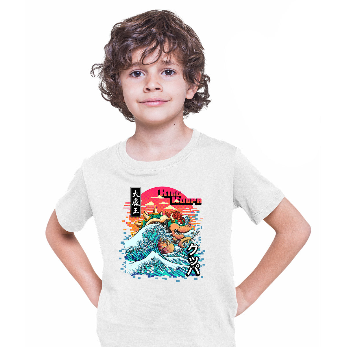 King Koopa Bowser T-shirt Nostalgia T-shirt for Kids - Kuzi Tees