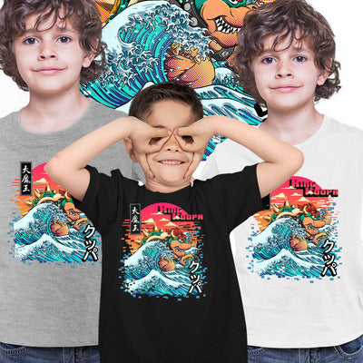 King Koopa Bowser T-shirt Nostalgia T-shirt for Kids - Kuzi Tees