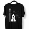 NASA SpaceX Falcon 9 Dragon Launch & Land - Black T-shirt for Space Geeks 2020 - Kuzi Tees