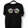 Old fashioned Nostalgia TV Test Pattern inside the Glasses Minimal Art T-shirt - Kuzi Tees