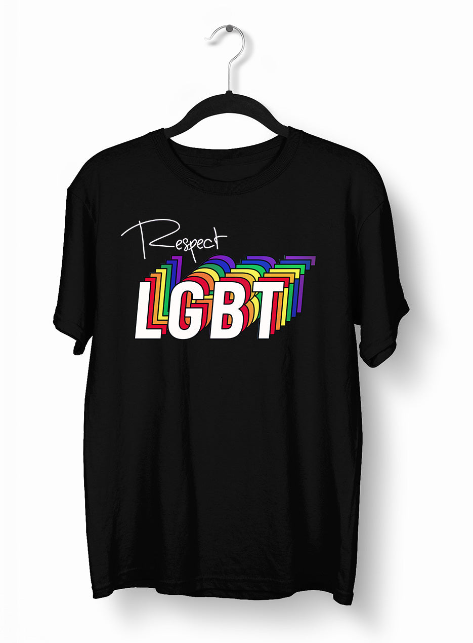 Respect LGBT Community Rainbow Gay Lesbian Festival Straight Bi Pride T-shirt - Kuzi Tees