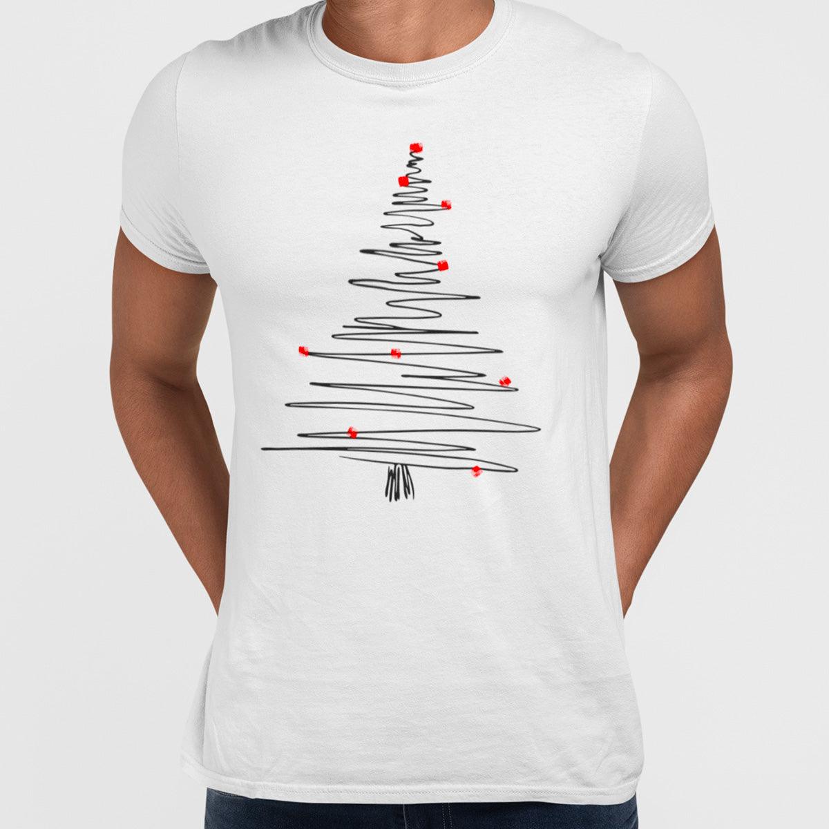 Abstract One Line Drawing Christmas Tree - Kuzi Tees