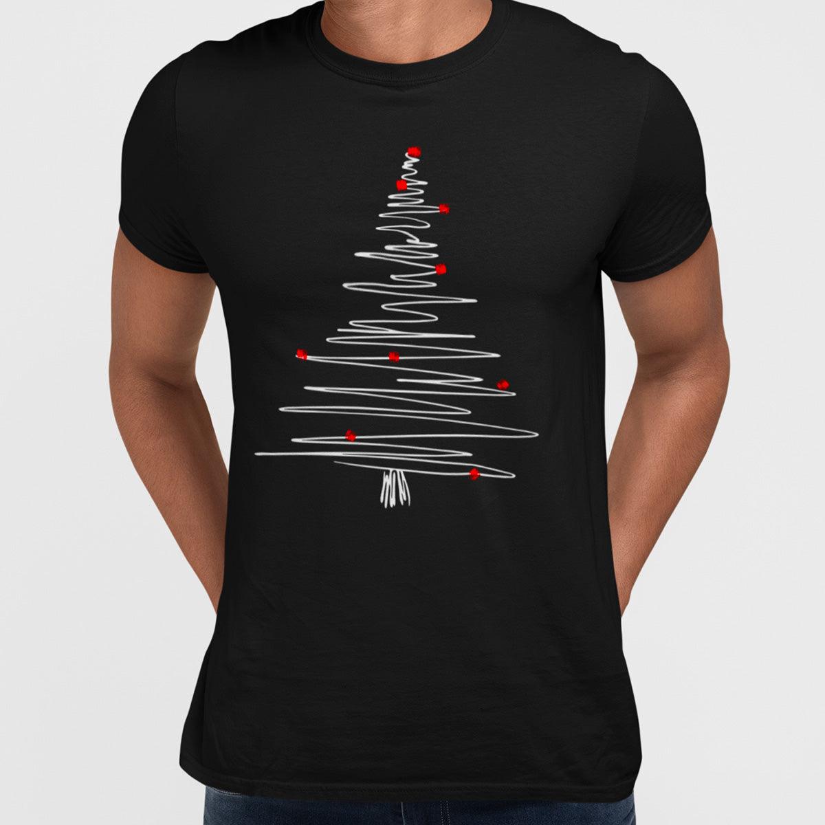 Abstract One Line Drawing Christmas Tree - Kuzi Tees