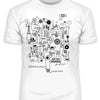 Design and Build Your Own Rube Goldberg Machine Art Black & White T-shirt - Kuzi Tees