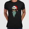 Christmas Santa Hipster Skull With The Glasses - Kuzi Tees