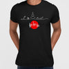 Abstract One Line Drawing Christmas Ho Ho Ho Tee - Kuzi Tees
