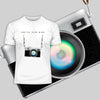 Camera T-Shirt Old Fashion Nostalgia Photographer White and Grey Tee - Kuzi Tees