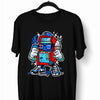 Retro 8-Bit Arcade Cabinet with Ice cream Nostalgia 80's Shirt White Black & Grey Tee - Kuzi Tees