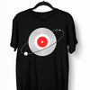 Old Fashioned Nostalgia Vinyl Record with The Planets Minimal Art T-shirt - Kuzi Tees