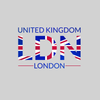 LDN Union Jack Abstract Print Mens T-Shirt Great Britain Flag - Kuzi Tees