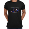 LDN Union Jack Abstract Print Mens T-Shirt Great Britain Flag - Kuzi Tees