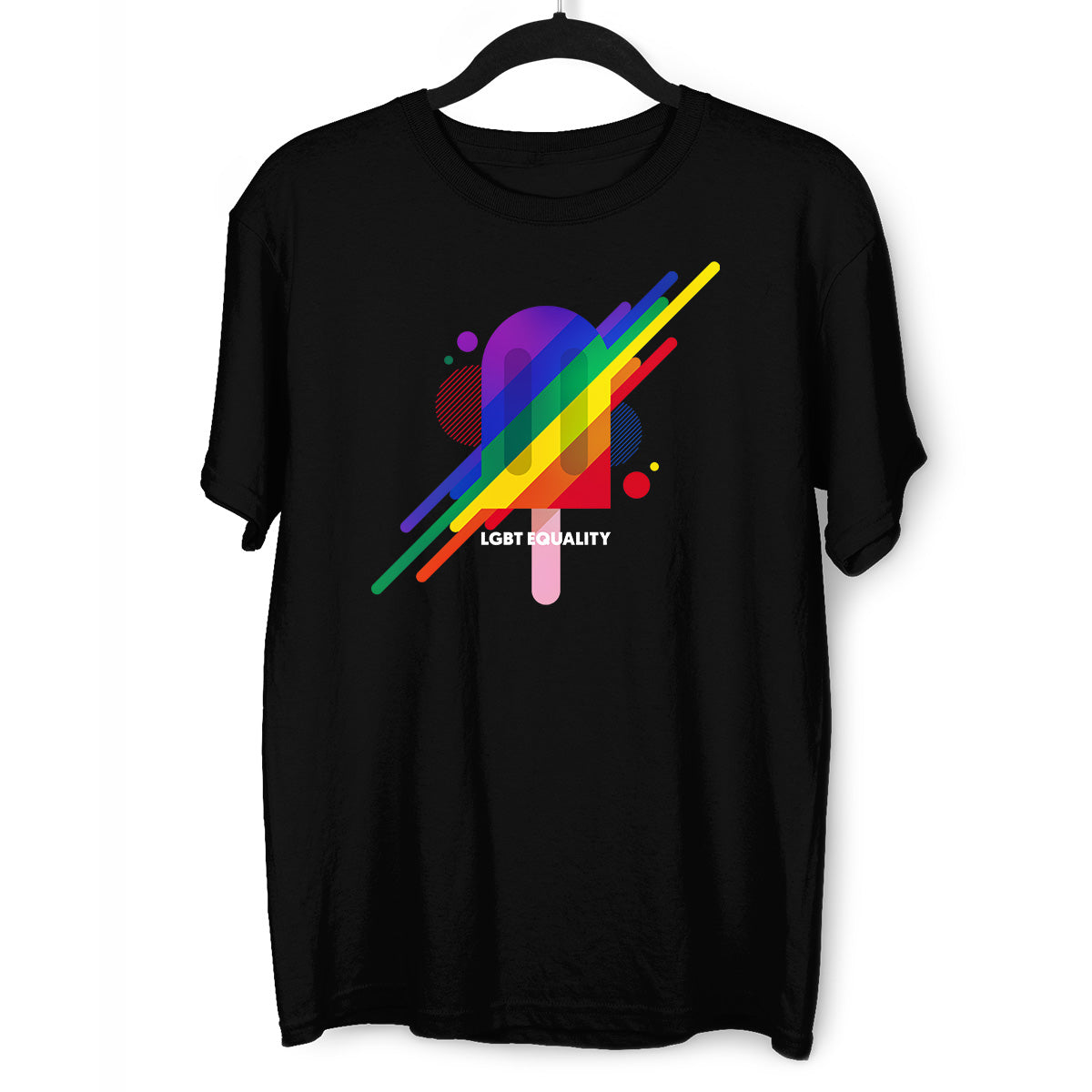 LGBT Equality Rainbow Lesbian Festival Straight Bi Love Community T-Shirt - Kuzi Tees