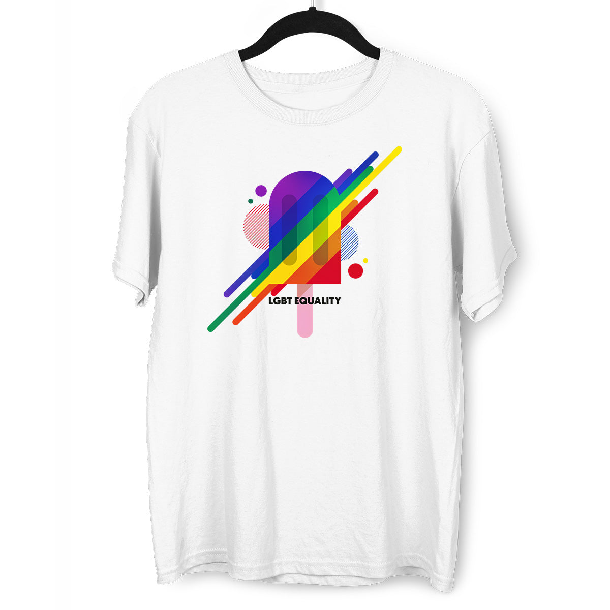 LGBT Equality Rainbow Lesbian Festival Straight Bi Love Community T-Shirt - Kuzi Tees