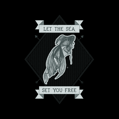 Let the sea set you free Fish Ocean Scuba Diving Sailor Unisex Tank Top - Kuzi Tees