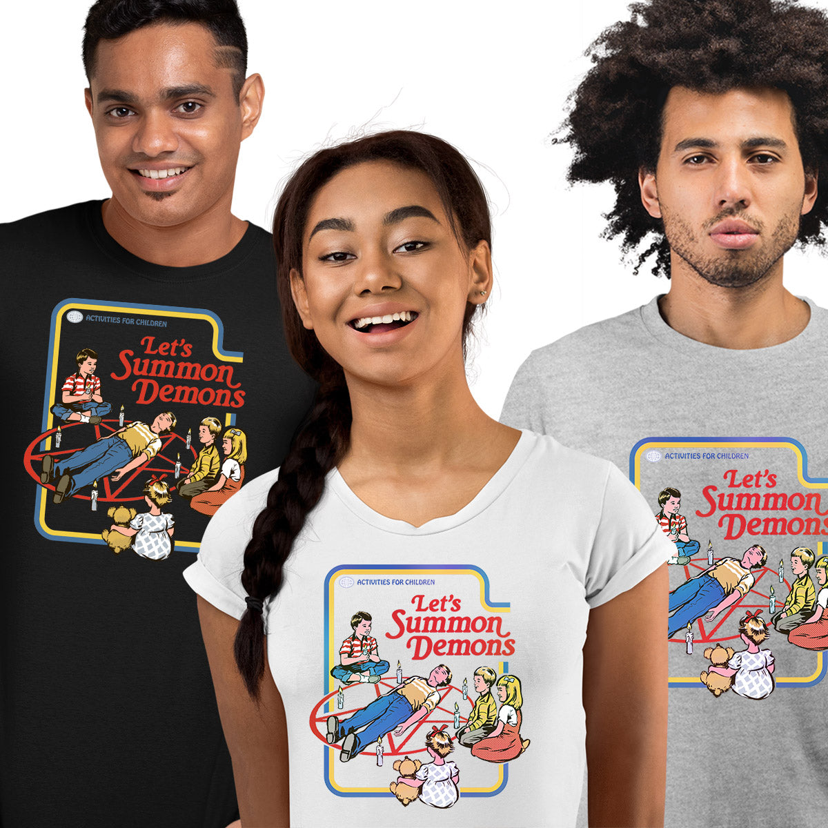 Let's Summon Demons Adults t-shirt Activities for children T-Shirt Unisex Tee - Kuzi Tees