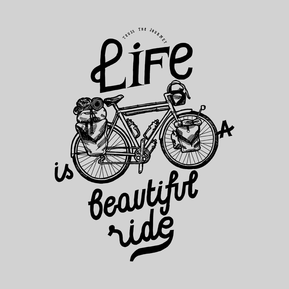 Life is a beautiful ride Special T-shirt And Tank Top design for Bicycle minds - Kuzi Tees