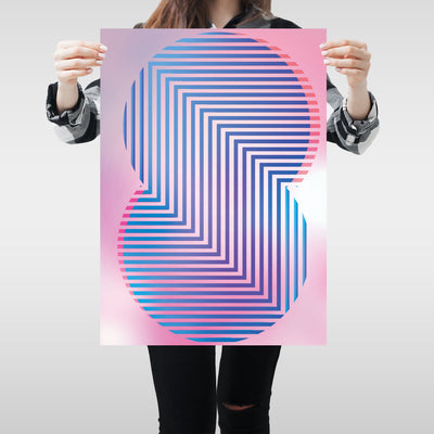 Wall Art Abstract Poster Line Letter Canvas Digital Unique Art Modern Decors - Kuzi Tees