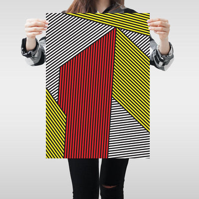 A2 Wall Art Abstract Poster Line Letter Canvas Digital Unique Art Modern Decors - Kuzi Tees