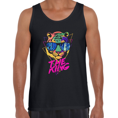 Lion Tiger The King Amazing summer Unisex Black Tank Top - Kuzi Tees
