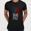 Boring Lion - Halftone Animal Boring T-Shirt - Kuzi Tees