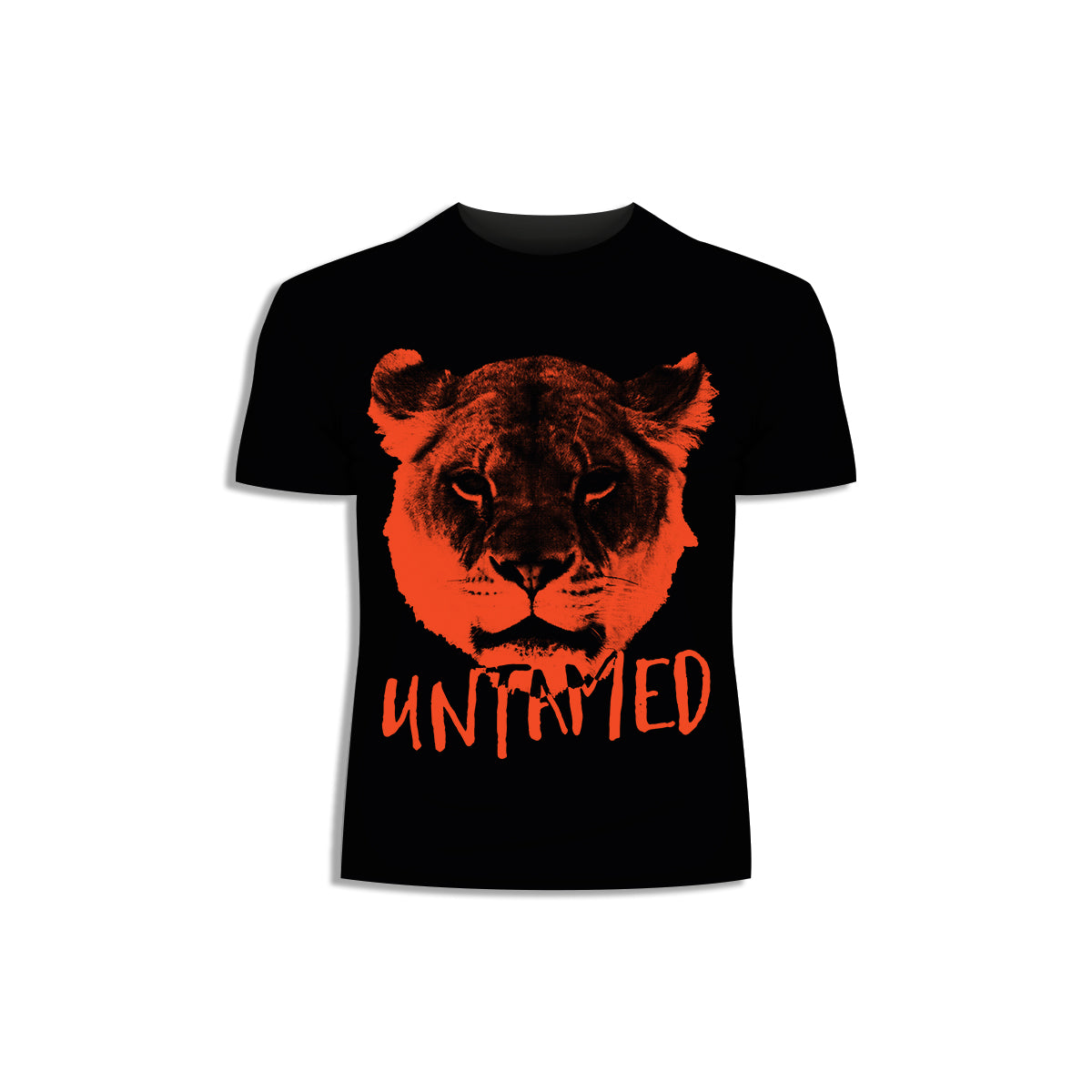 Rock On Lion - Halftone Animal Untamed T-Shirt - Kuzi Tees