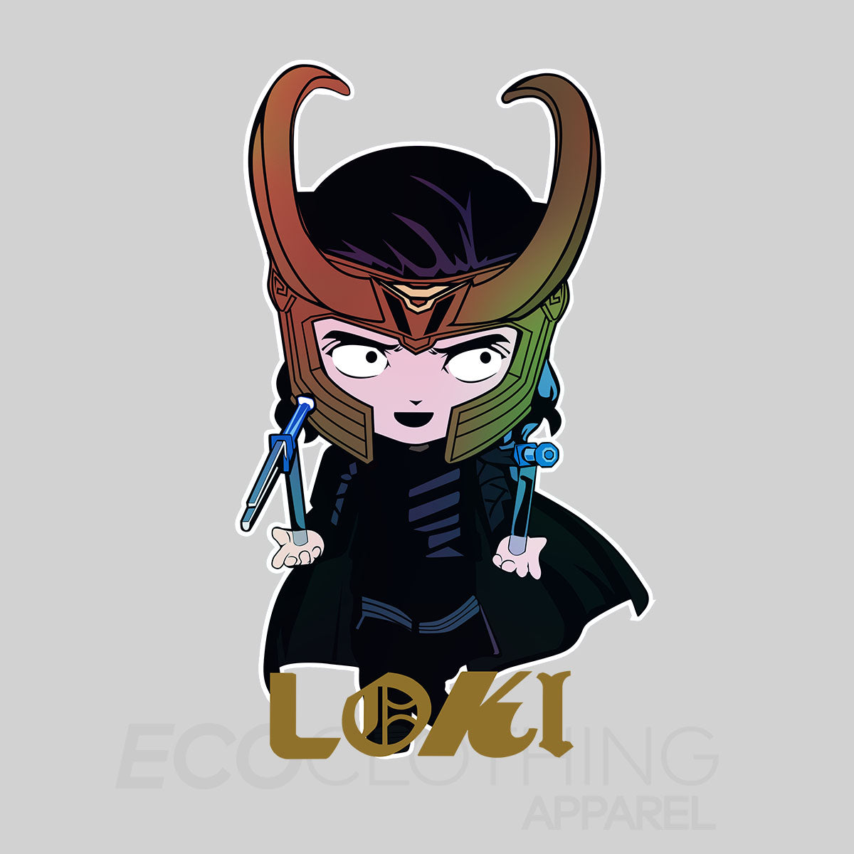 Loki Figurative Superhero Comic Star Tom Hiddleston T-shirt for Kids - Kuzi Tees