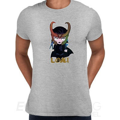 Loki Figurative Superhero Comic Star Tom Hiddleston Grey 2XL Unisex T-Shirt - Discounted - Kuzi Tees