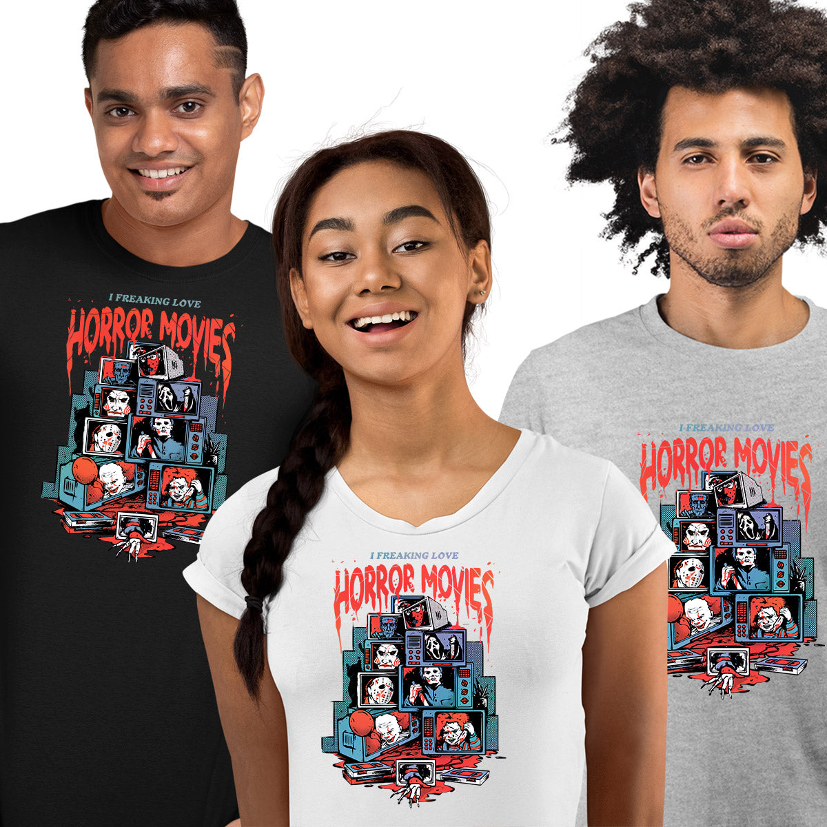 Love Horror Movies T-shirt Sarcastic Funny