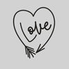 Love Sign Three - Valentines Love T-shirt for men Unisex T-Shirt - Kuzi Tees